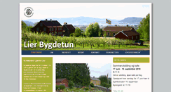 Desktop Screenshot of lier-bygdetun.no